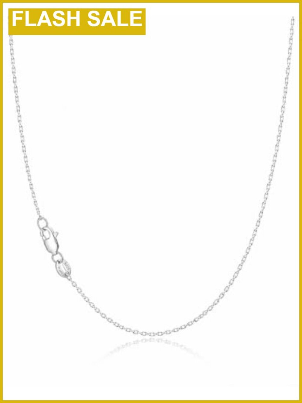 18K Gold Plated 925 Sterling Silver Cable Chain Necklace Dainty Women 18 Inch